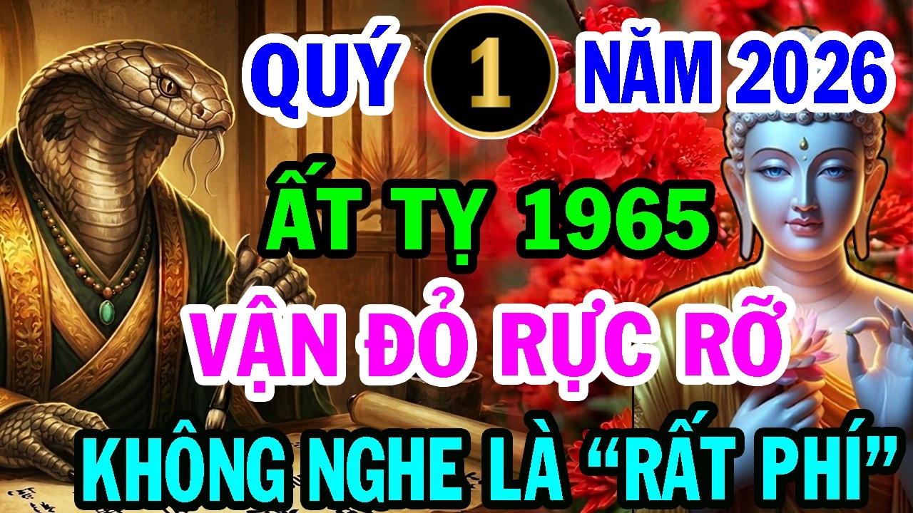 Bí Ẩn Trời Định Vận Mệnh Ất Tỵ 1965, 3 Tháng Đầu Năm Thần Tài Cho Lộc, Tiền Về ùn Ùn Cực Giàu.