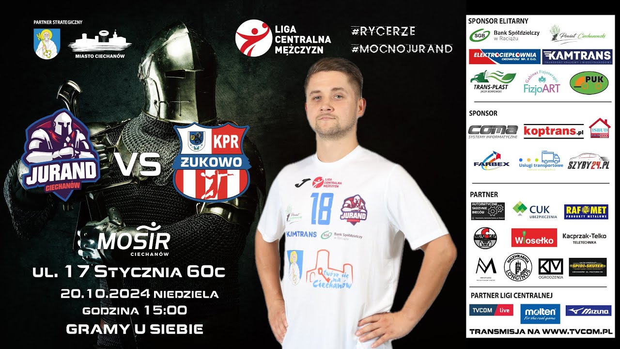 Liga Centralna ZPRP | 6 kolejka | Jurand Ciechan&oacute;w - KPR Fit Dieta Żukowo | 20-10-2024