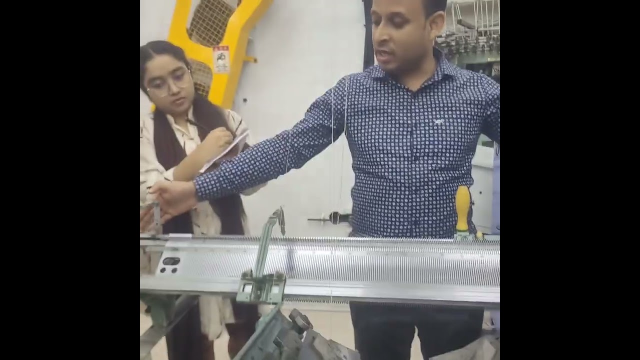 v-bed flat knitting machine (BUTEX lab)