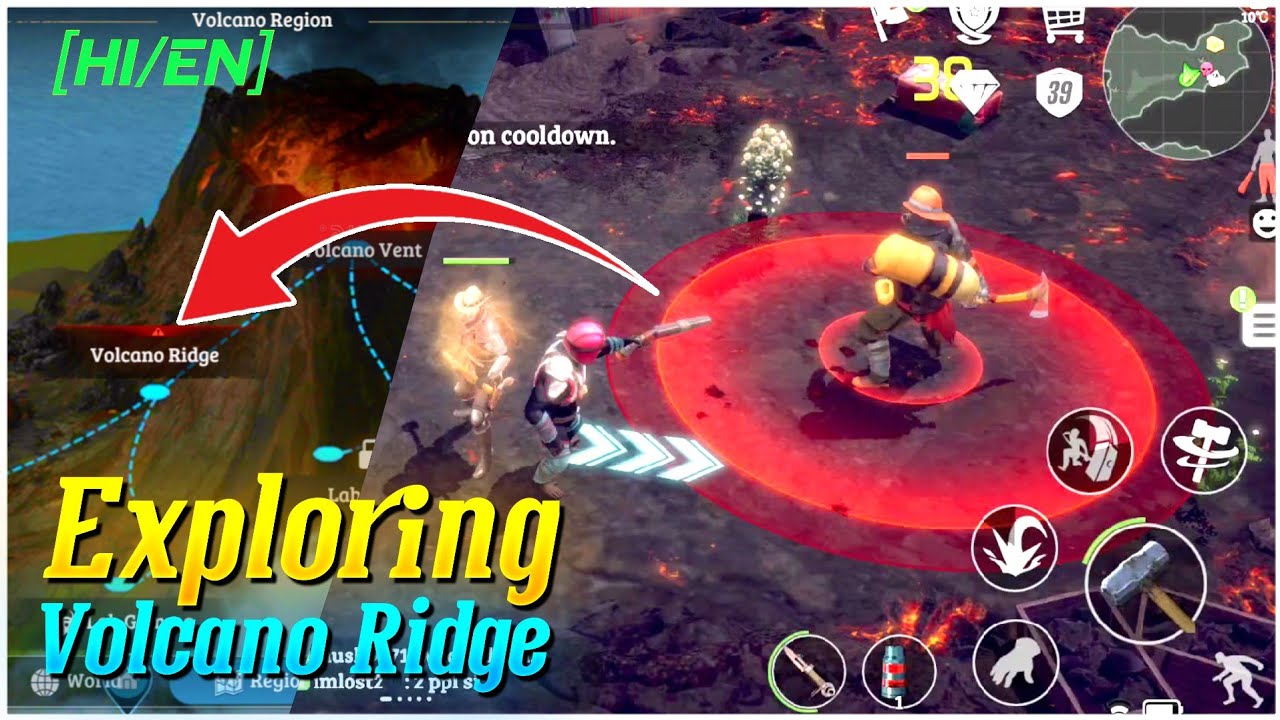 M4-6 To M4-9 | How To Explore Volcano Ridge In Lost In Blue || HI/EN Vidoe With Avn Captain