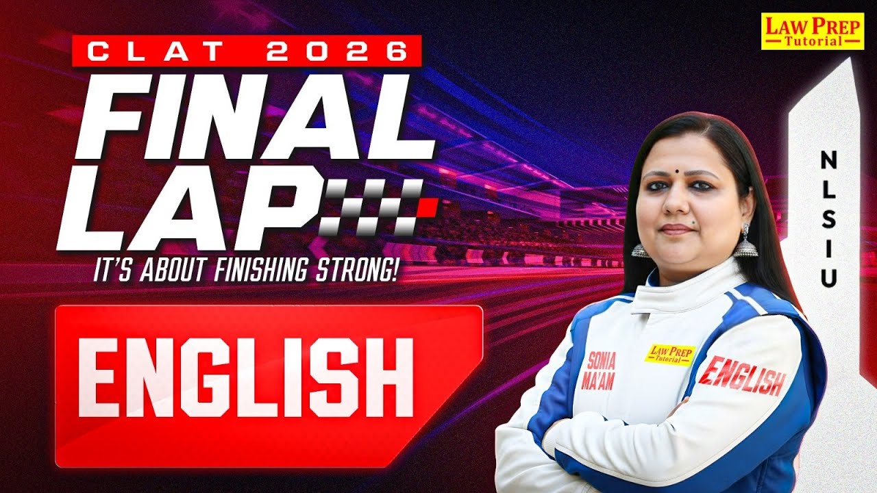 CLAT 2026: English | CLAT 2026 Preparation | English for CLAT Exam 2026 | By Sonia Ma'am