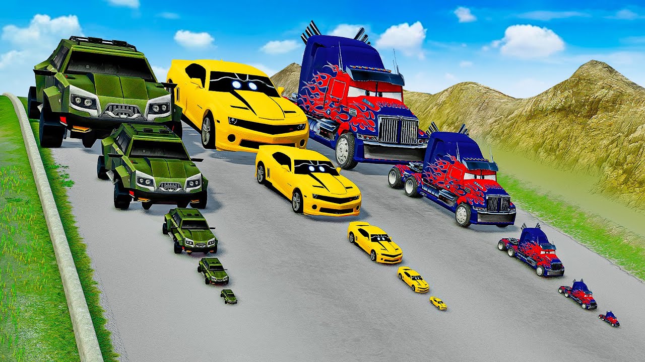 Big & Small Bulkhead vs Big & Small Bumblebee Pixarized vs Big & Smal Optimus Prime vs DOWN OF DEATH