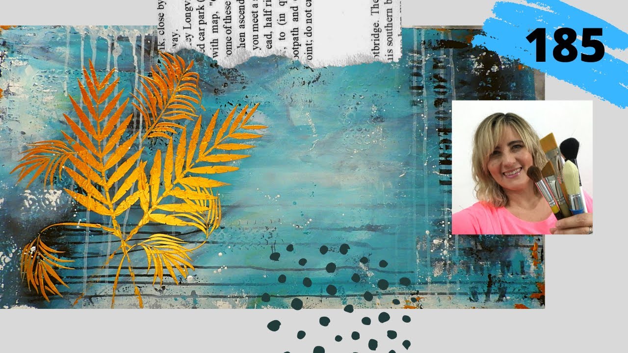 #185 - FREE CLASS -  TÉCNICAS MIXTAS -  En Español (Mixed Media Art)