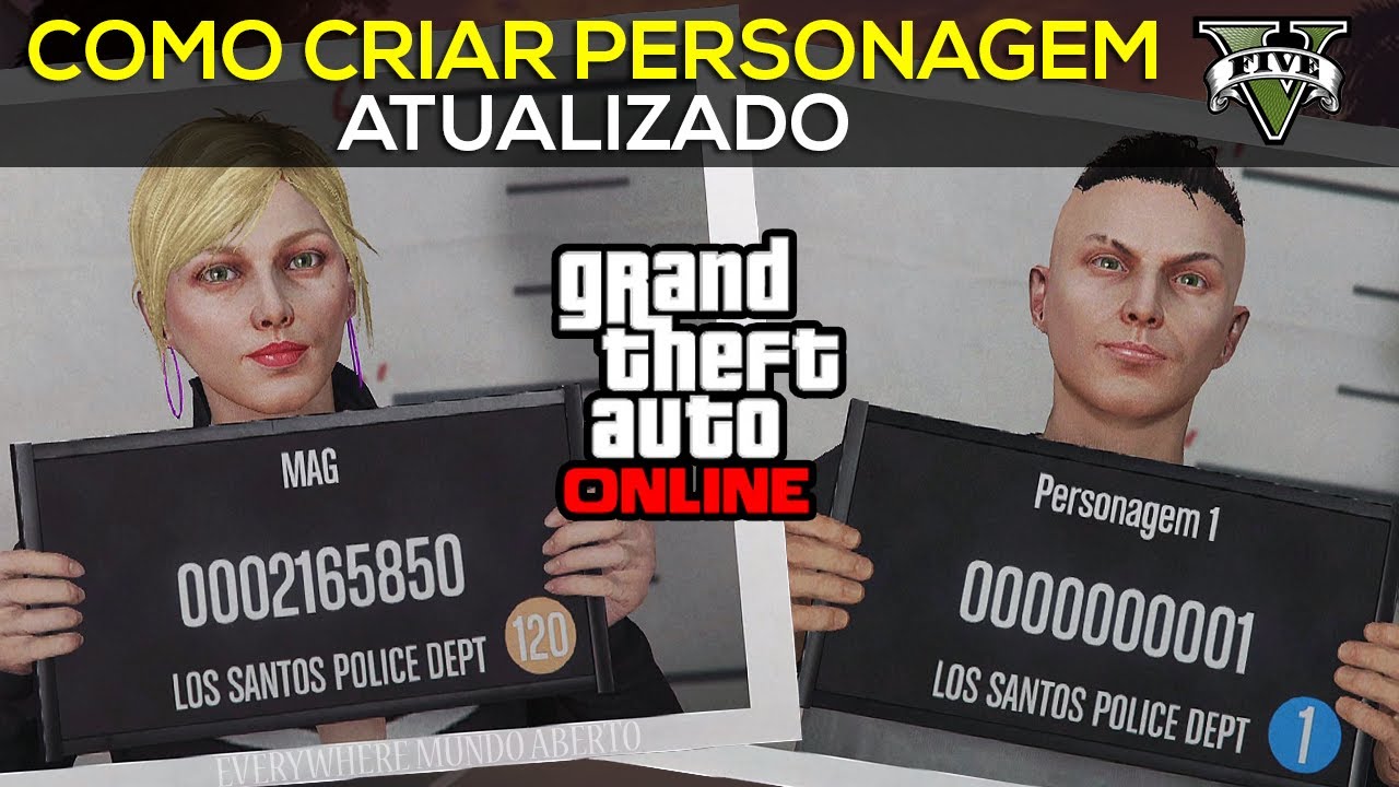 Como Criar Personagem no GTA V Online (Atualizado)