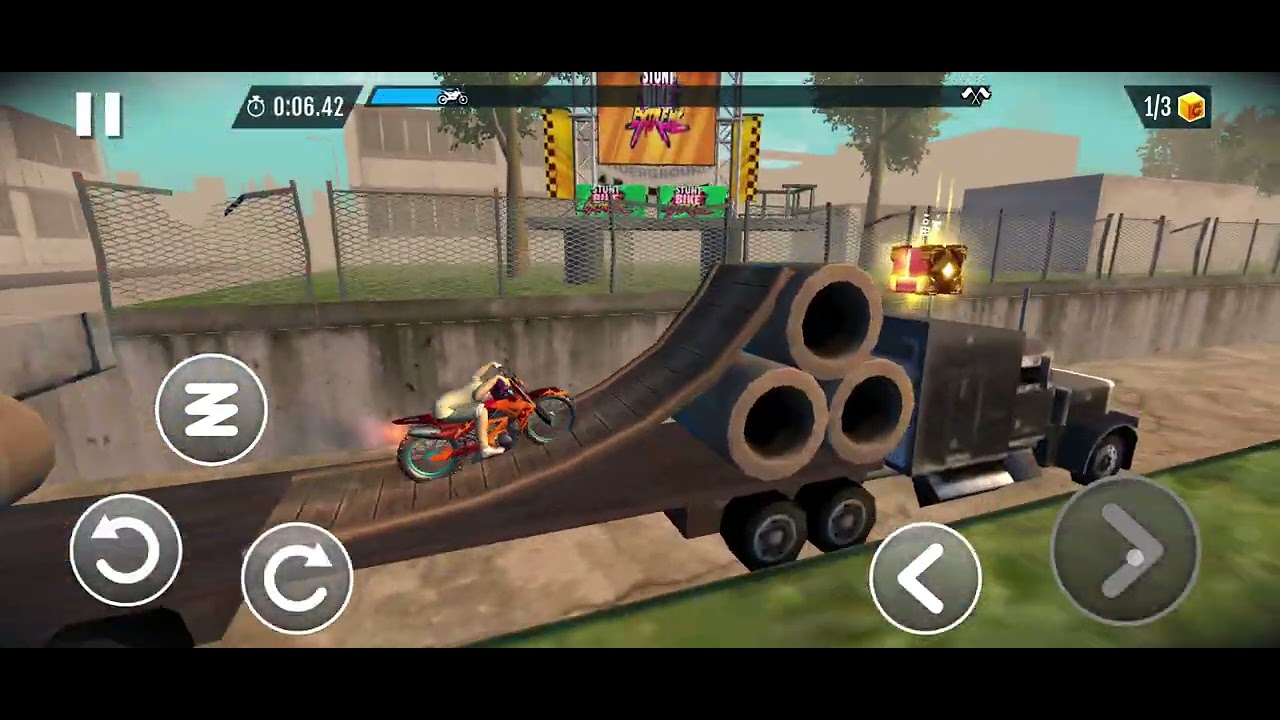 Jogando stunt bike extre 