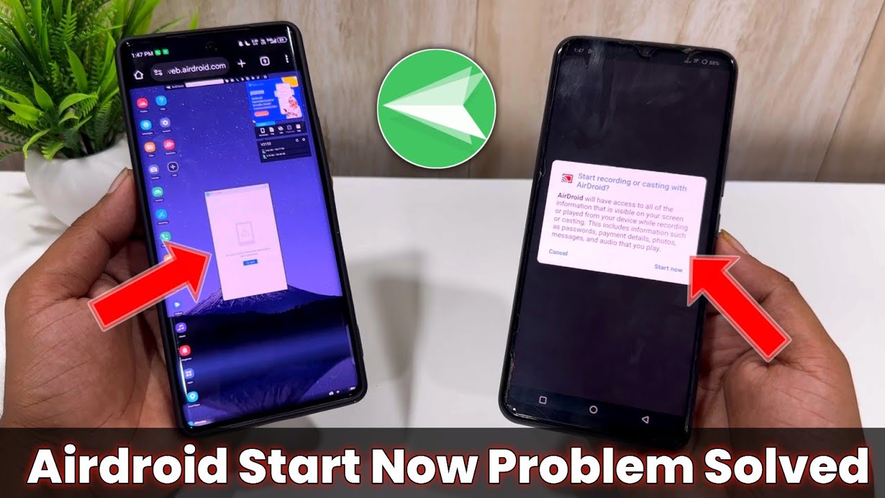 Fix Airdroid Start Now Problem | 100% Working Screen Sharing Solution 2025