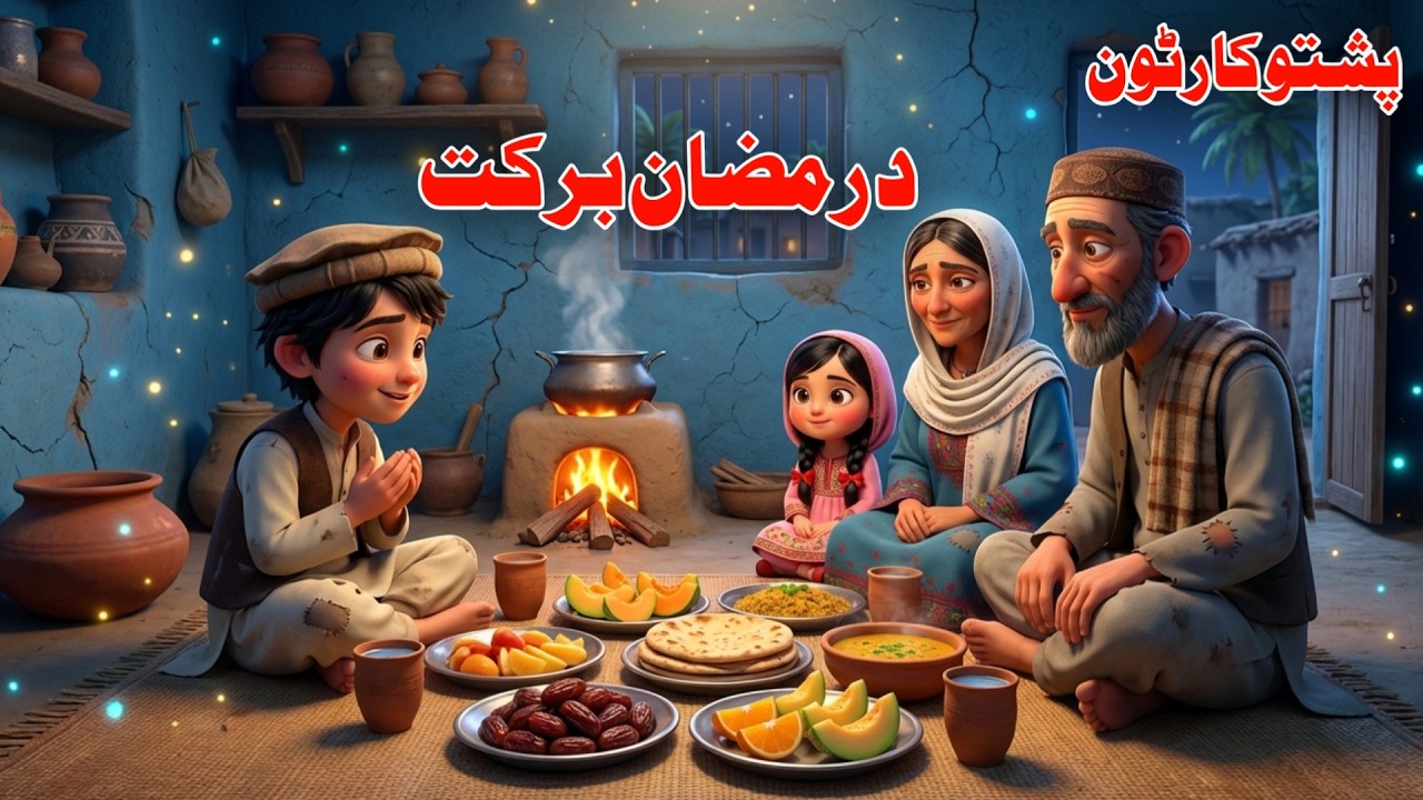 Blessings of Ramadan | د رمضان برکت | Pashto Cartoon Story | Pashto Moral Story