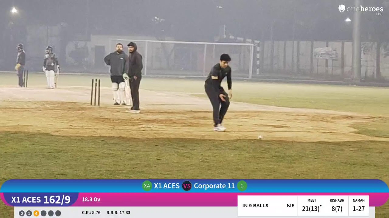 Corporate 11 vs X1 ACES live cricket match | Individual live - PGDAV College, Sport Ground New Delh