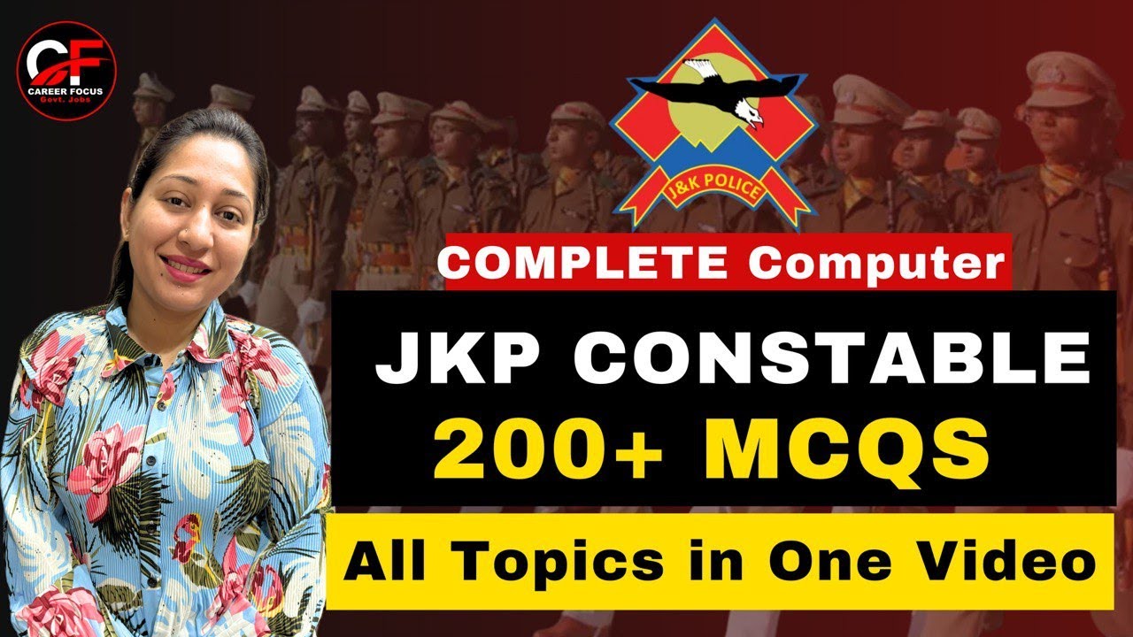 200+MCQS ON COMPUTER ||JKP CONSTABLE ||JKSSB