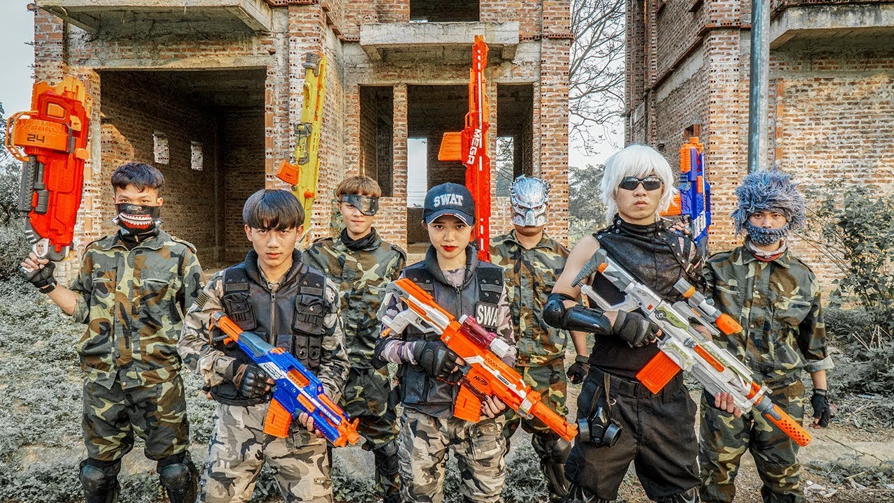 Banana TV : Ultimate Squad Skill Nerf Guns Fight High-tech Crime NERF WAR Police Protect Justice