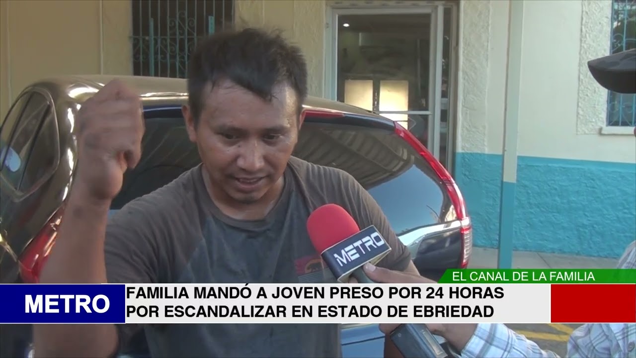 12  FAMILIA MANDÓ A JOVEN PRESO POR 24 HORAS POR ESCANDALIZAR EN ESTADO DE EBRIEDAD