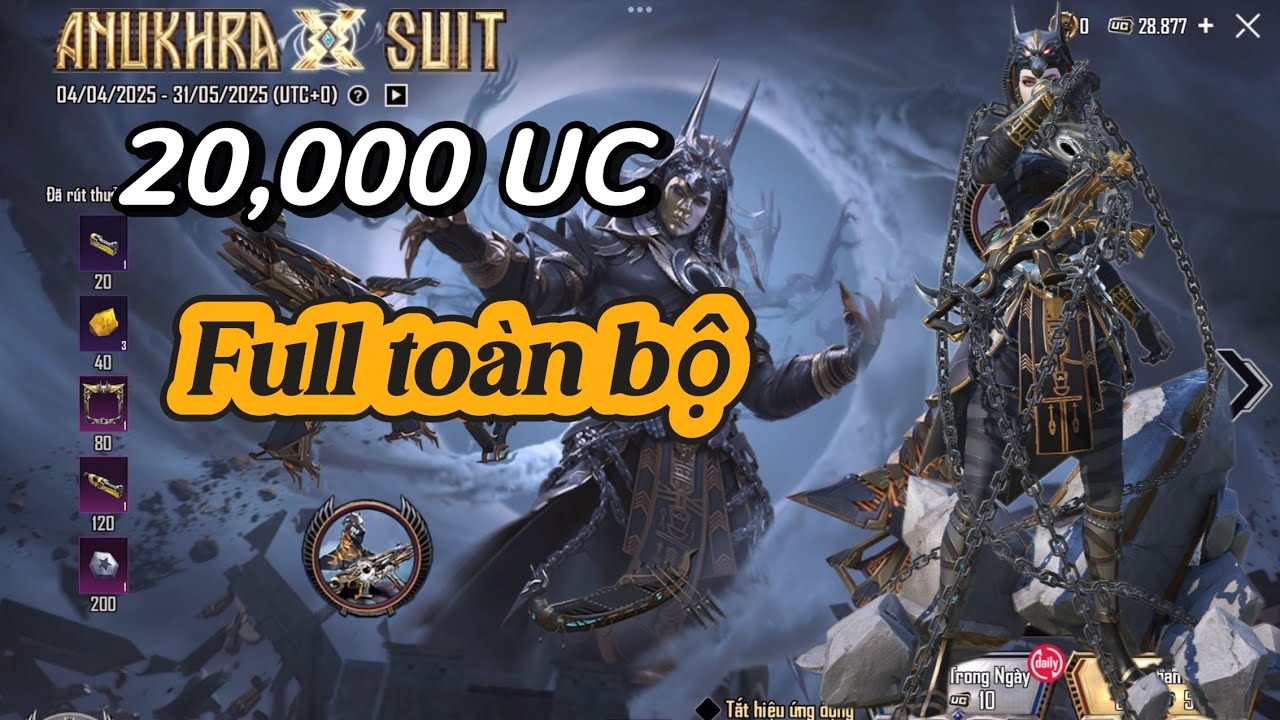 PUBG Mobile | FUL TOÀN BỘ HÒM THÁNH GIÁP MỚI VỚI 20,000 UC