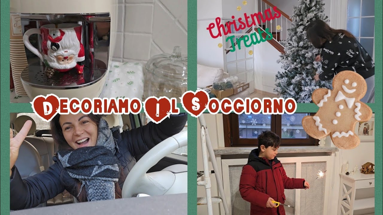 Vlogmas#1/Questo Vlogmas non sadda fare😅🤦‍♀️/iniziamo a decorare il soggiorno 🎄