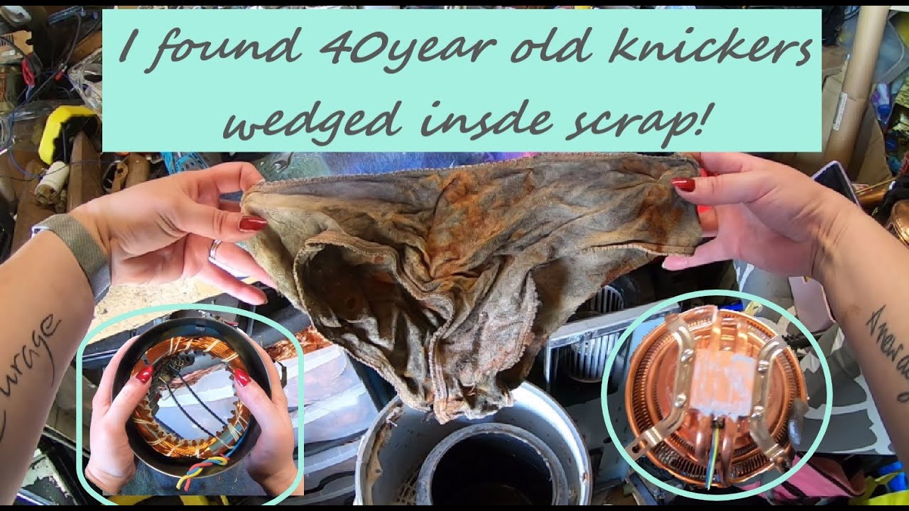 Mini scrap marathon: What items did I find a load of copper and 40 year old knickers wedged inside!?