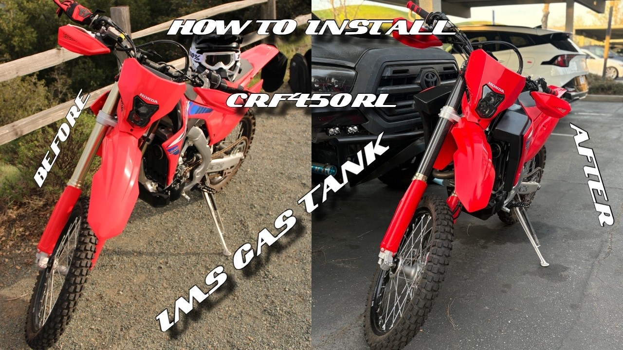 5.7 IMS Gas Tank Install CRF450RL - HOW TO