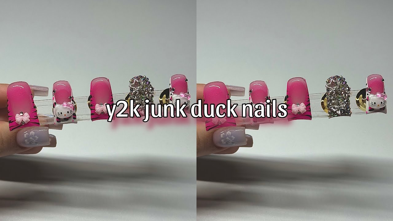 Y2K Junk Duck Press On Nails✨💅🏼🎀