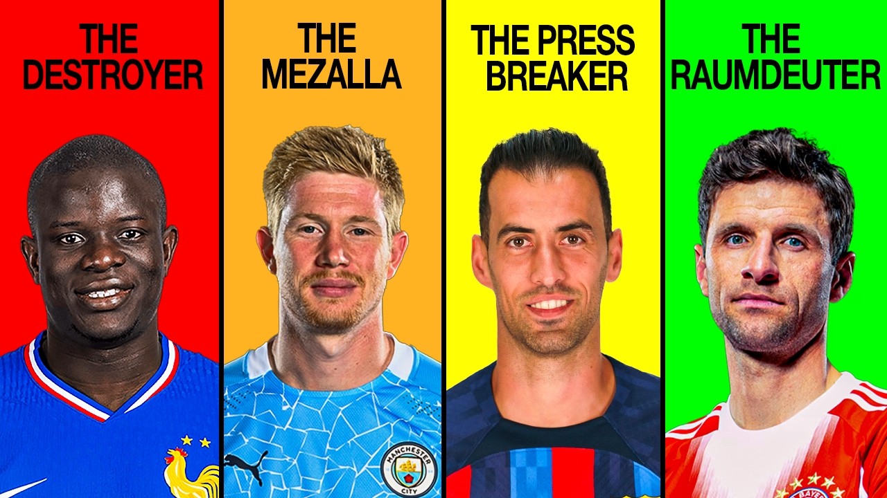 7 Types Of Midfielders In Football Explained