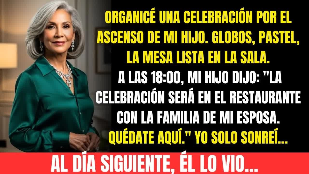 Mi hijo me dejò como estorbo： “Quédate”  Se fue con sus suegros… y al día siguiente, lo vio todo