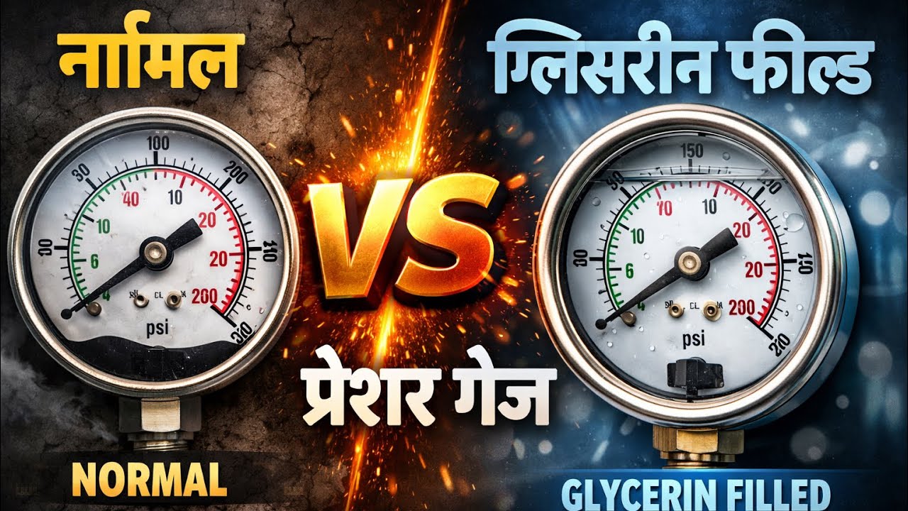 Normal vs Glycerin Filled Pressure Gauge | Which is Better?#infomja #pressure #pressuregauge #viral 