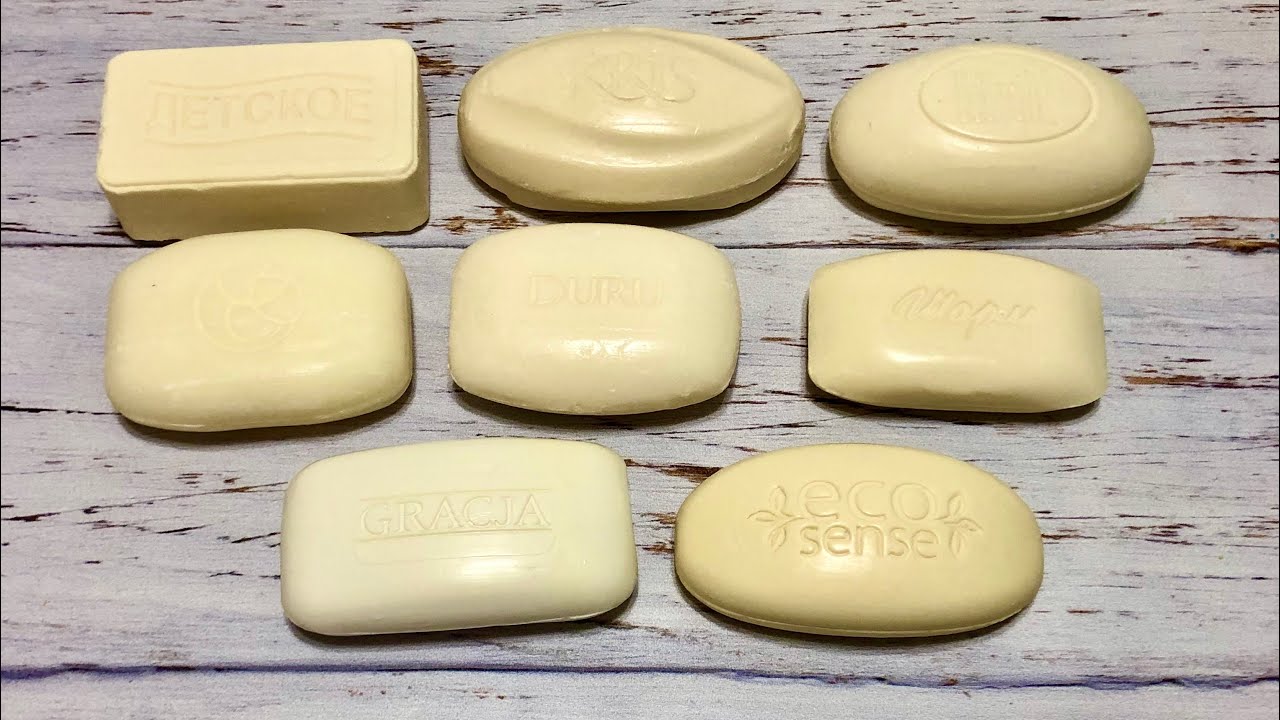 ASMR Soap/ cutting dry white soap/ резка сухого белого мыла