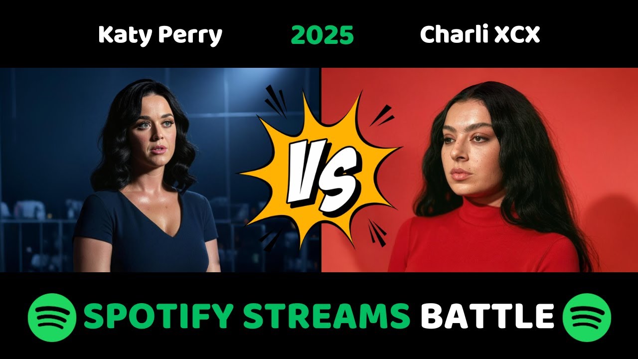 Katy Perry vs Charli XCX | TOP 100 Spotify 2025