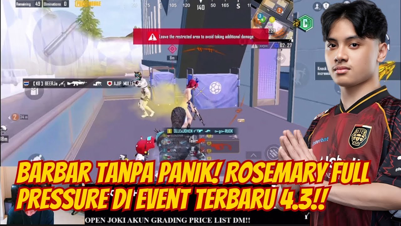 Full Barbar‼️ Gameplay Rosemary Saat Grading Rank dengan Aim Presisi dan Insting Tajam 🥶😱 
