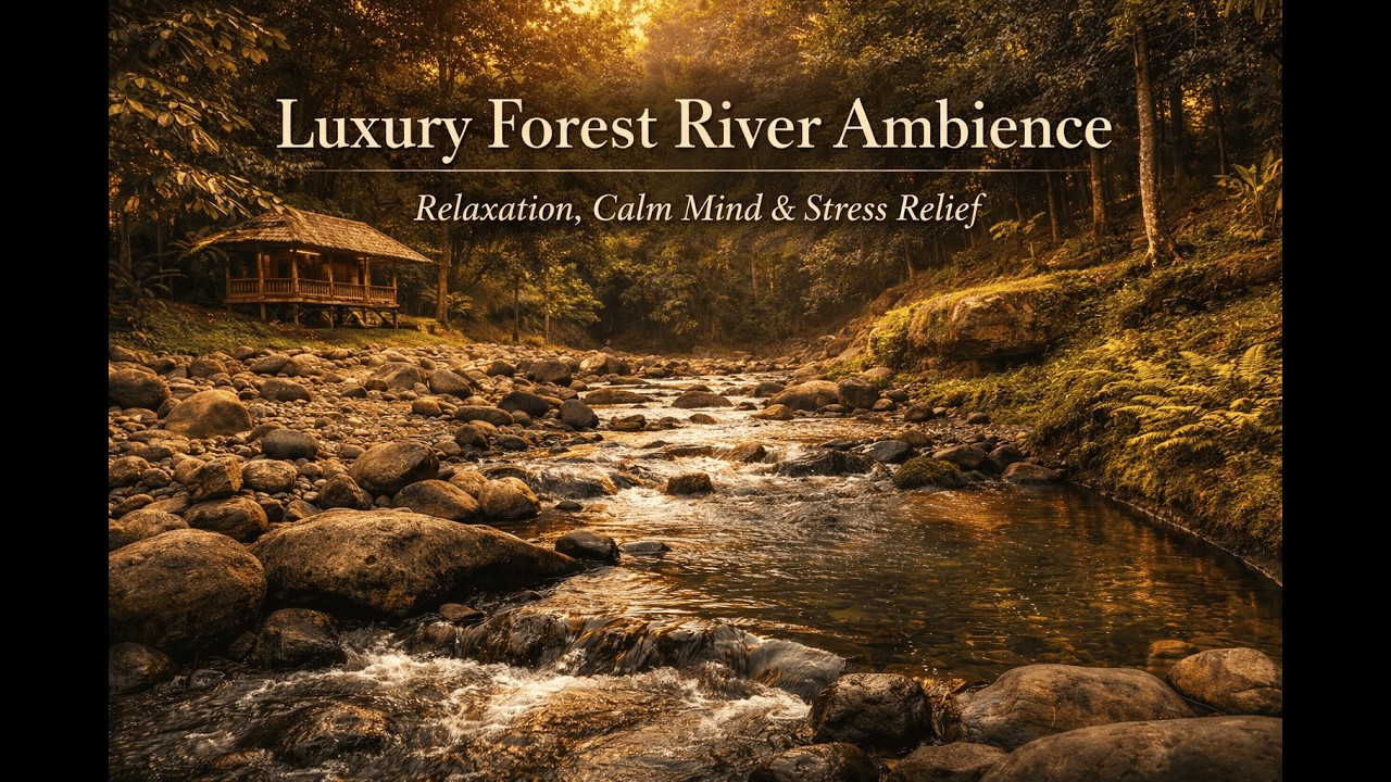 Luxury Forest River Ambience for Relaxation, Calm Mind & Stress Relief