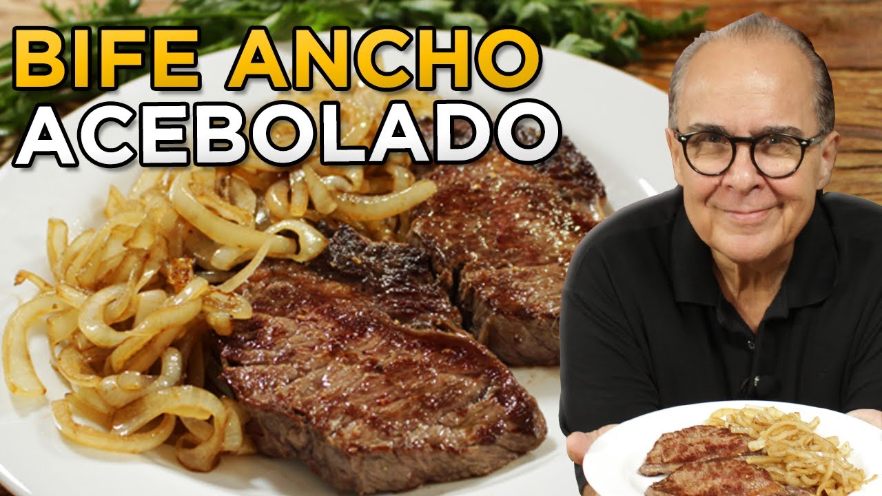 SUCULENTO BIFE ANCHO ACEBOLADO DO CHEF TAICO FEITO NA FRIGIDEIRA E SEM SUJEIRA!