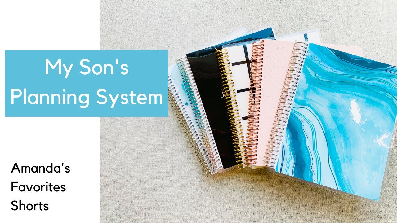 My Teenage Son's BULLET JOURNAL in an ERIN CONDREN Notebook