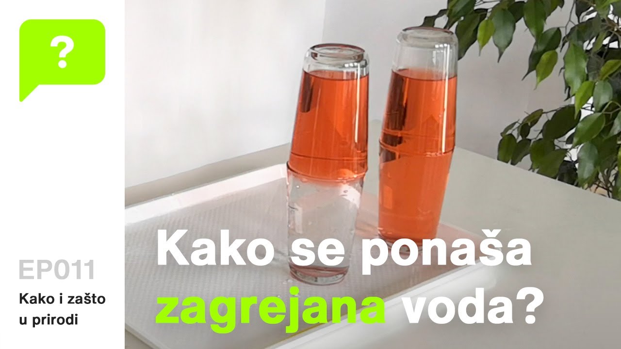 Zašto se obojena i obična voda nisu pomešale?