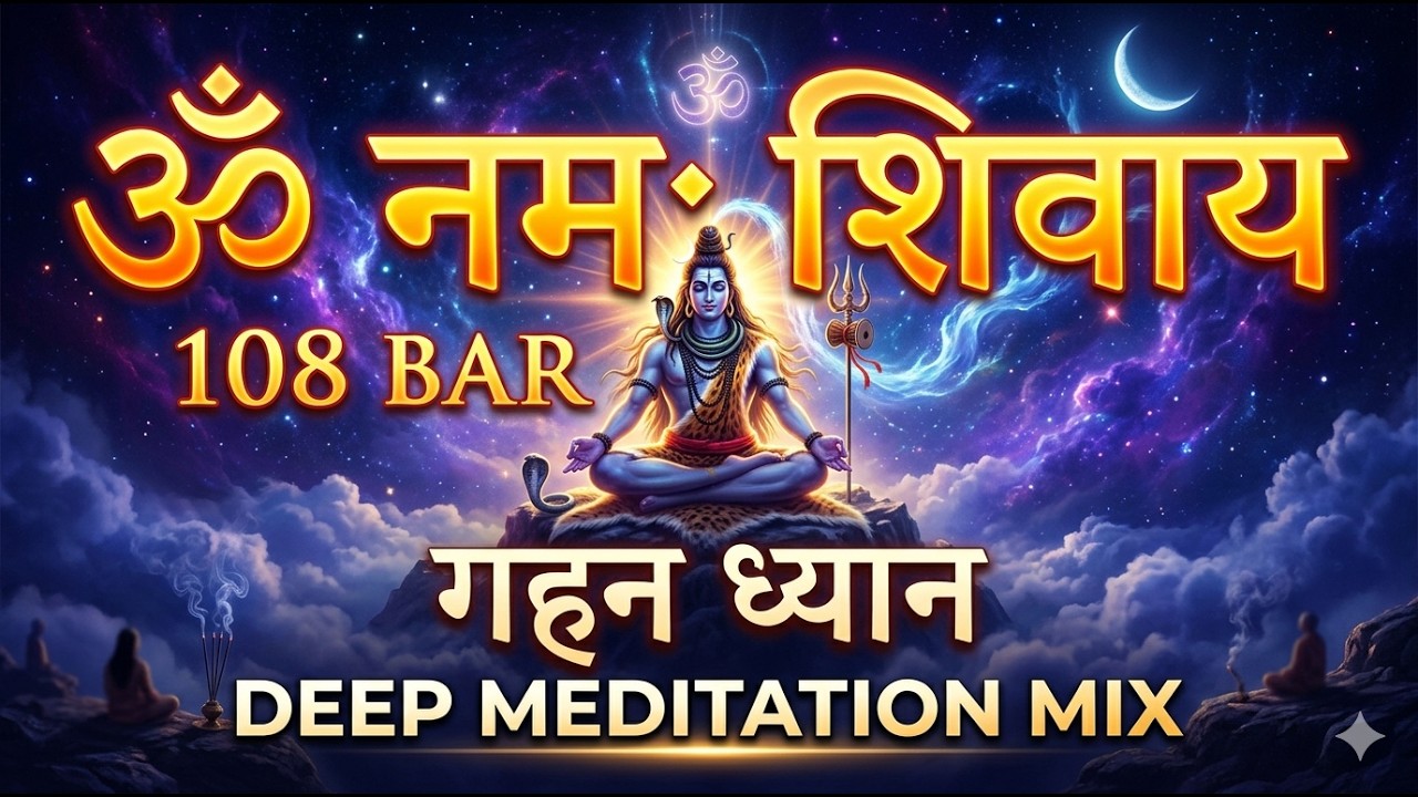 108 बार ॐ नमः शिवाय मंत्र | Deep Meditation Shiva Mantra for Peace & Positive Energy