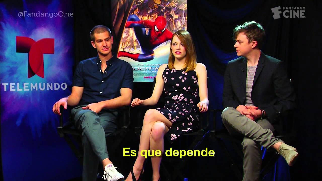 Andrew Garfield, Emma Stone y Dane DeHaan de 'The Amazing SpiderMan 2' | Fandango | Entretenimiento