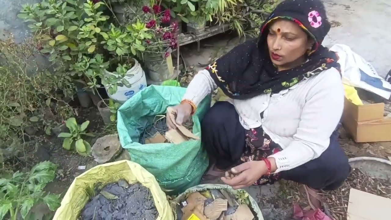 किचन वेस्ट से बनेगी तुरंत खाद बिना झंझट किचन वेस्ट से बनाएं diy खाद # home garden# 💯 viral video 