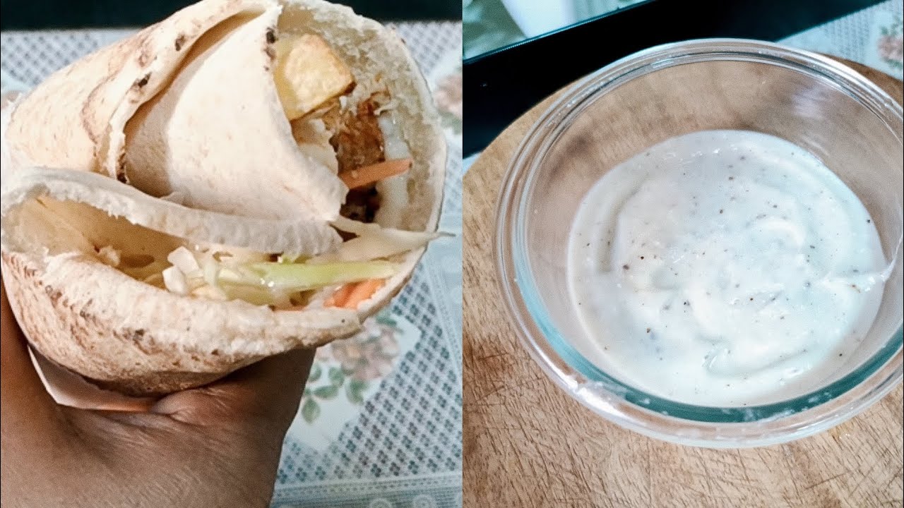 Shawarma with Garlic White Sauce | വീട്ടിൽ എളുപ്പം | Oil & Egg Free