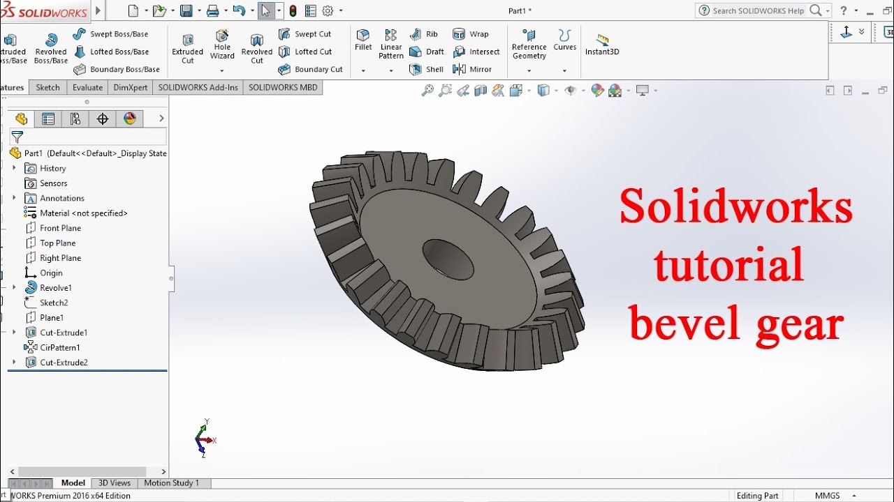 design of bevel gear || how to make bevel gear || solidworks tutorial bevel gear #solidworks #cad