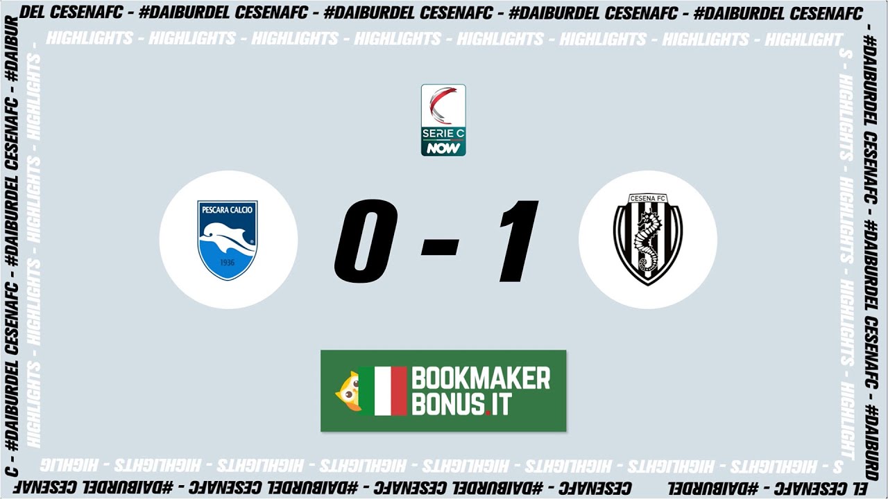 [Giornata 15] Pescara - Cesena: 0-1