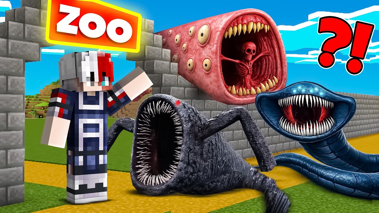 I OPENED A SCARY SEA MONSTER ZOO IN MINECRAFT !!