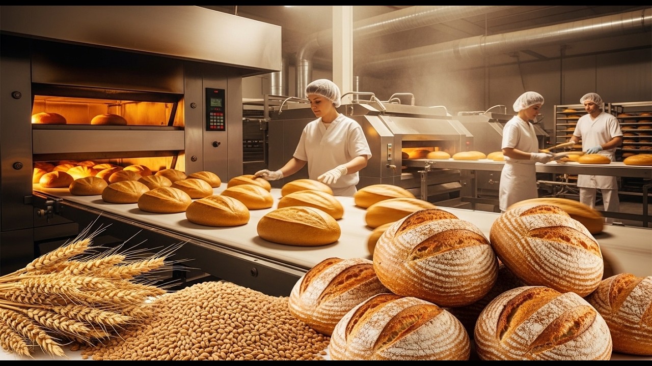 Inside the Bread Factory – From Wheat to Fresh Loaf
