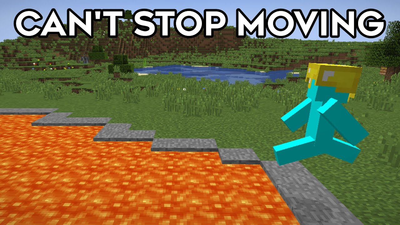 Minecraft, But I Can't Stop Moving