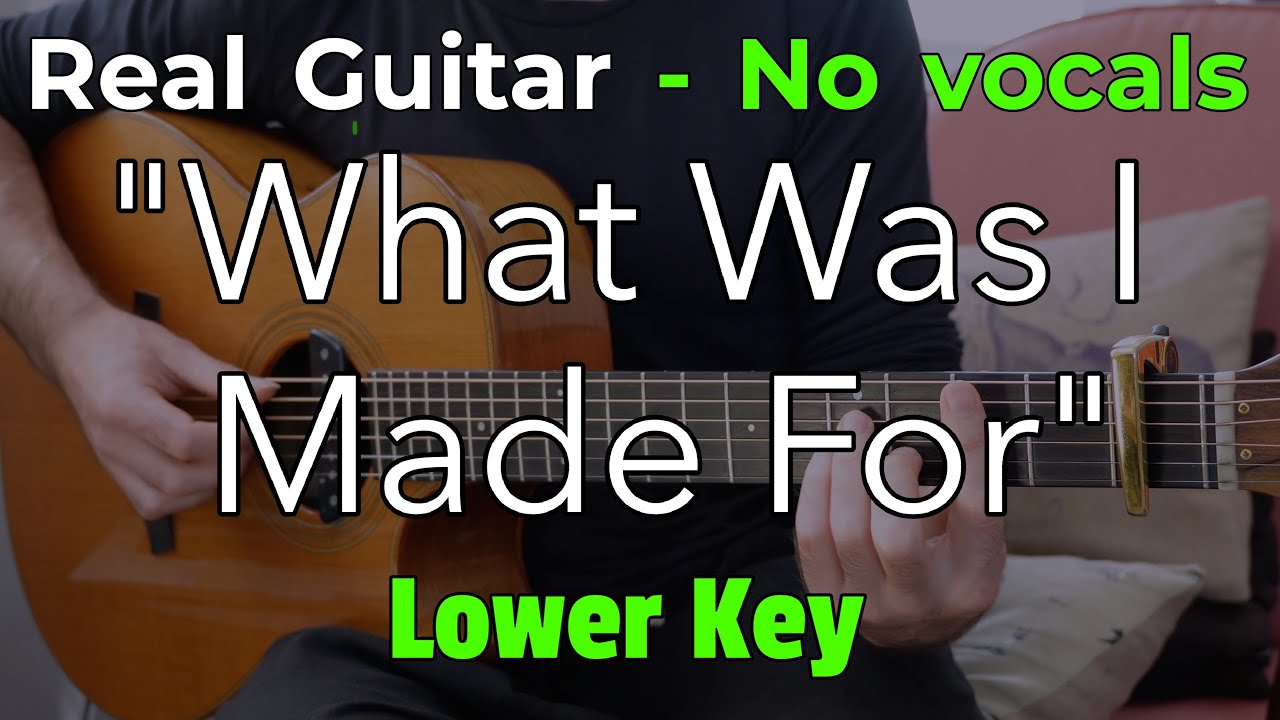 What Was I Made For – Billie Eilish (Acoustic Karaoke in Eb) | No Vocals • 74 BPM