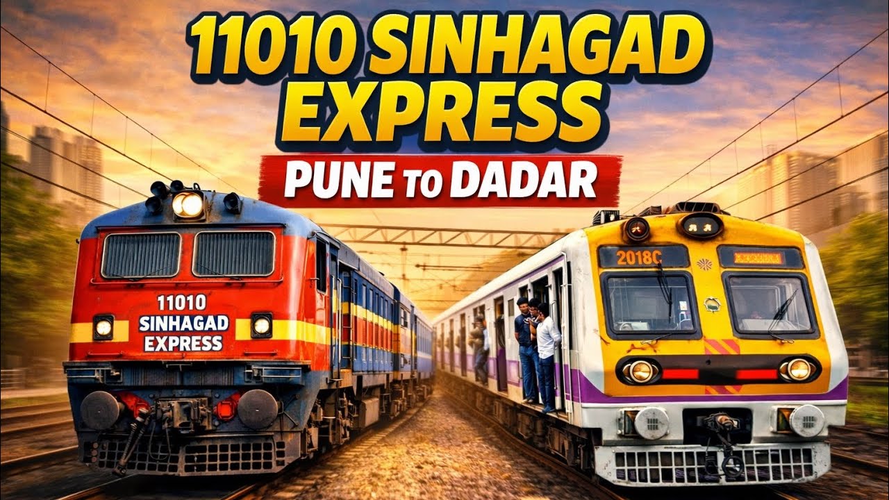 11010 Sinhagad Express | Pune to Dadar Journey | Indian Railways