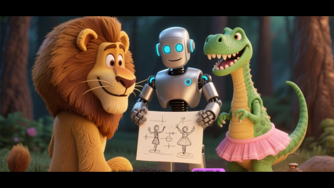 The Dancing T-Rex | A Funny Story of Big Dreams & Kindness For Kids | Learn English Through Story