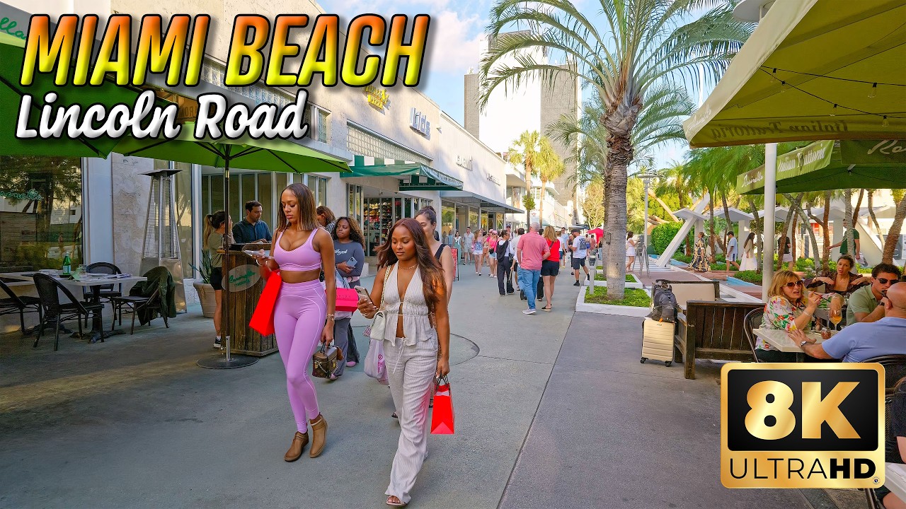 Miami Beach - Lincoln Road Mall in 8k