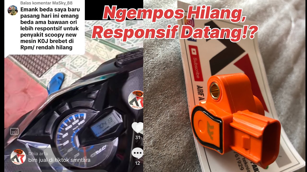 Racing Tps By AR special Part for genio ,new beat , scoopy, Vario 160 terbukti hilangkan ngempos??