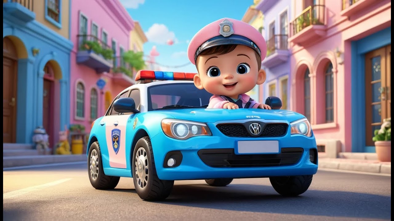 Police Car Rescue Mission | Fun Learning & Action Song for Toddlers