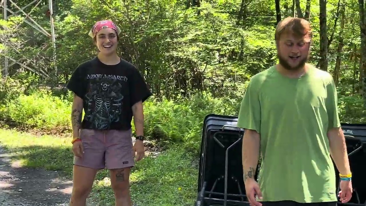 A tramly headed for Maine stopped by the Mohican Outdoor Center 