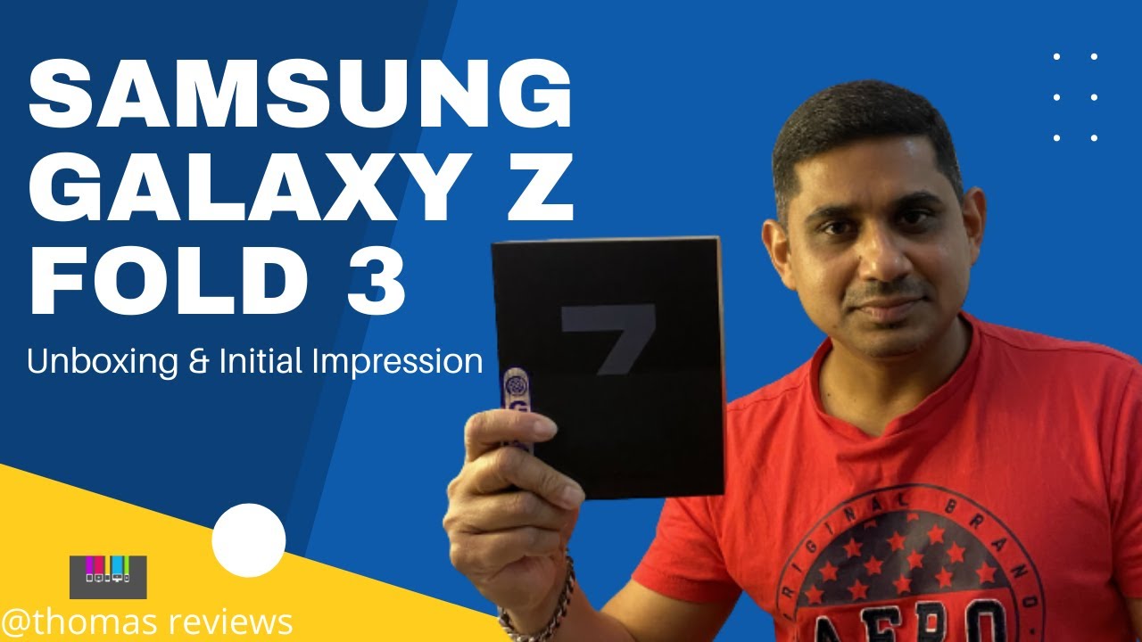 Samsung Galaxy Z Fold 3 - Unboxing and first impressions | India | Malayalam | fold 3 malayalam