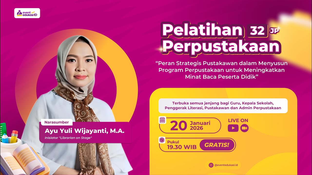 H2: Webinar Peran Pustakawan Menyusun Program Perpustakaan Meningkatkan Minat Baca Peserta Didik