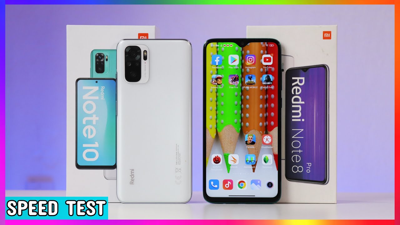 Redmi NOTE 10 vs Redmi NOTE 8 PRO 🔥 Snapdragón 678 vs Helio G90T Speed Test ¿Cuál es más rápido?😱🔥