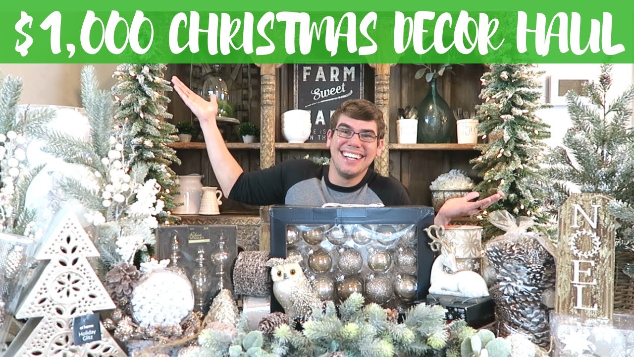 $1,000 CHRISTMAS DECOR HAUL - HOBBY LOBBY * AT HOME * MICHAELS